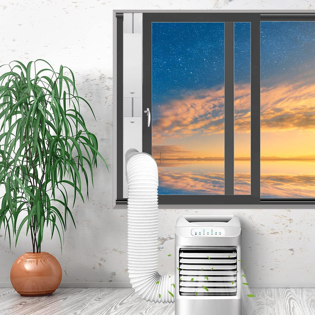 Portable Air Conditioner Kit with Hose, Adjustable Window Seal with 5.9 Inch Diameter 59" Length Hose for