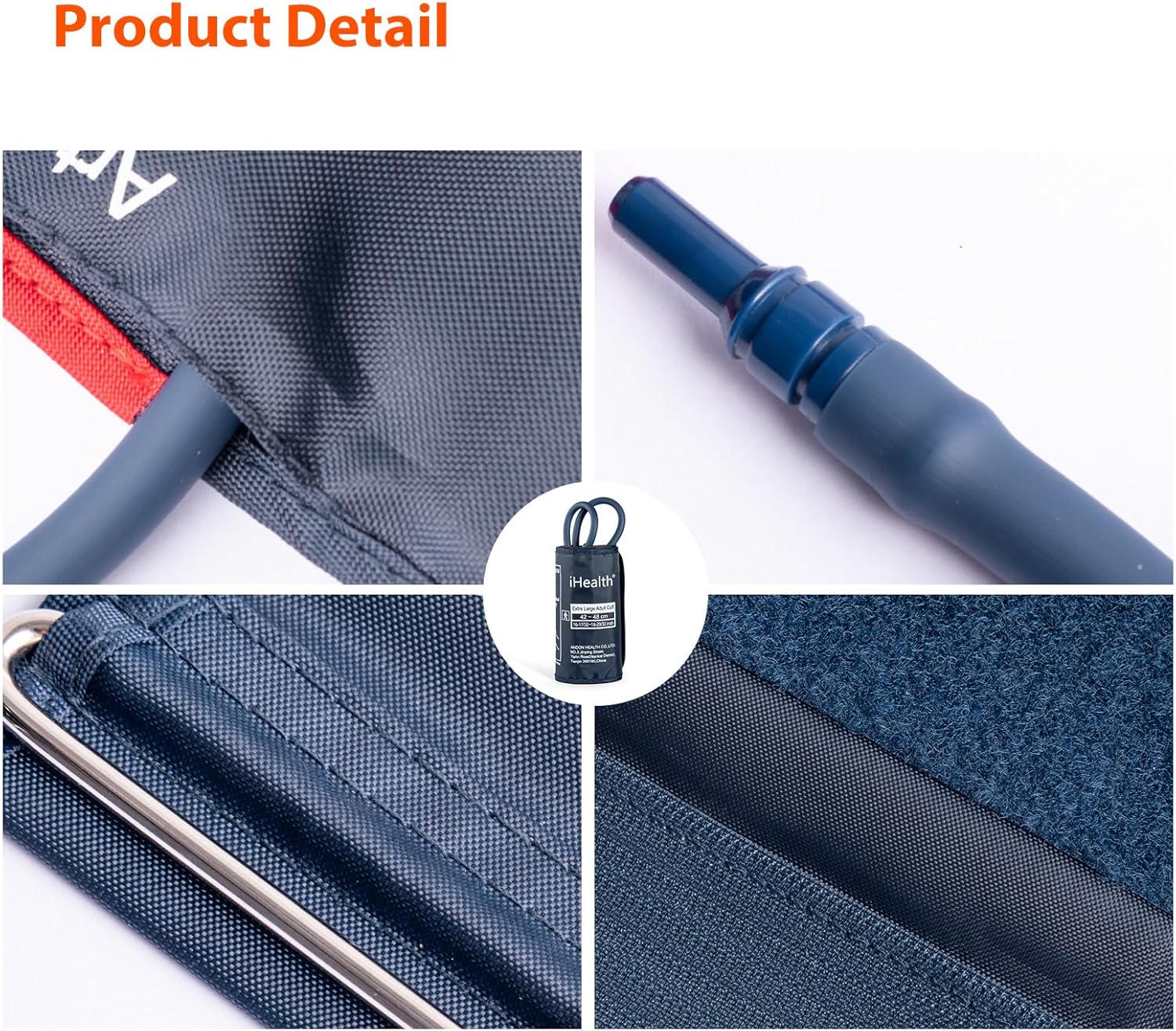 Extra Large Adult Replacement Blood Pressure Cuff for Big Arms (16.5"-18.9", 42-48cm), Compatible for iHealth Track