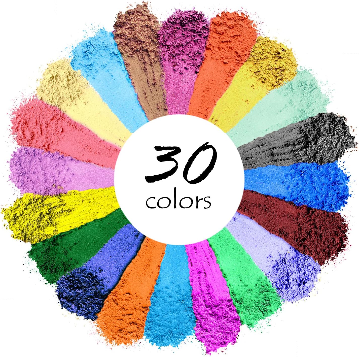 Mica Powder,30 Color Resin Pigment,Natural Cosmetic Grade Mica Powder | For Epoxy Resin/Bath Bombs/Candle/Soap/Lip