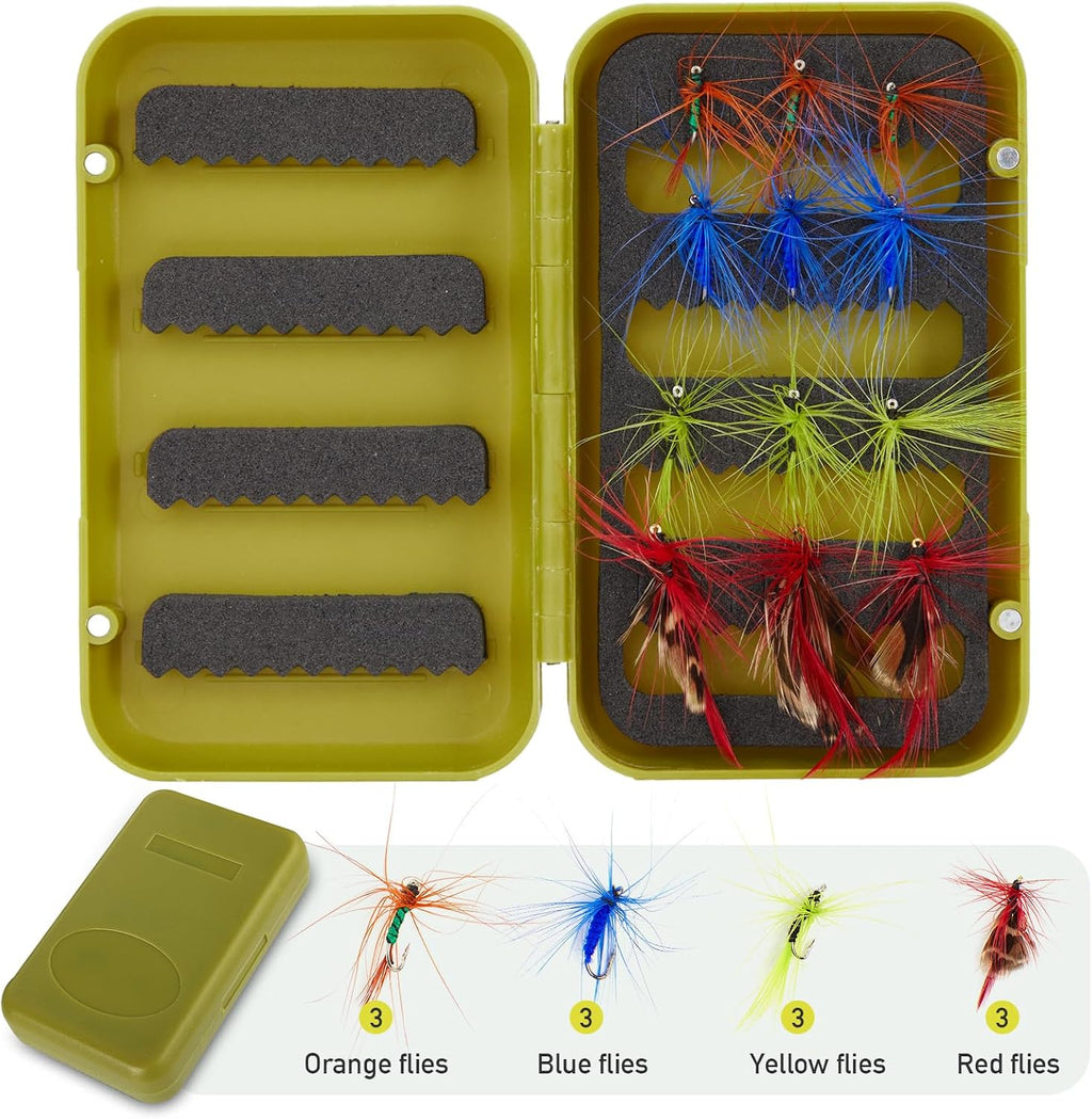 Fly Fishing Rod and Reel Combo Starter Kit, 4-Piece 24T Carbon Fiber | 8FT 5WT / 9FT 5WT, Spare Tip Section, Aluminum