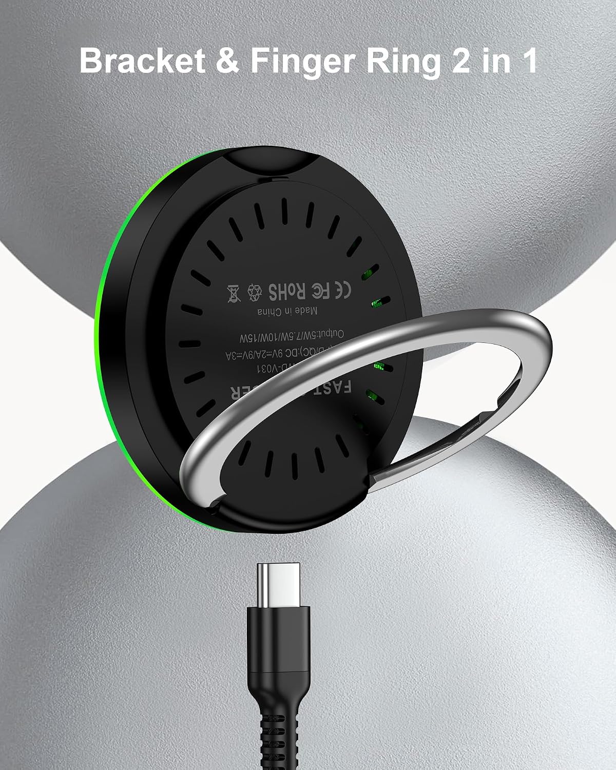 Samsung MagSafe Wireless Charger 15W Fast Charging Pad for Samsung Galaxy | S26 Ultra S25 Magnetic Charger Finger