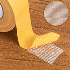 Double Sided Tape, 1.18 Inch x 66 Feet Fabric Tape, Mesh Double Stick Adhesive Tape for Clothes, Resistente Clear