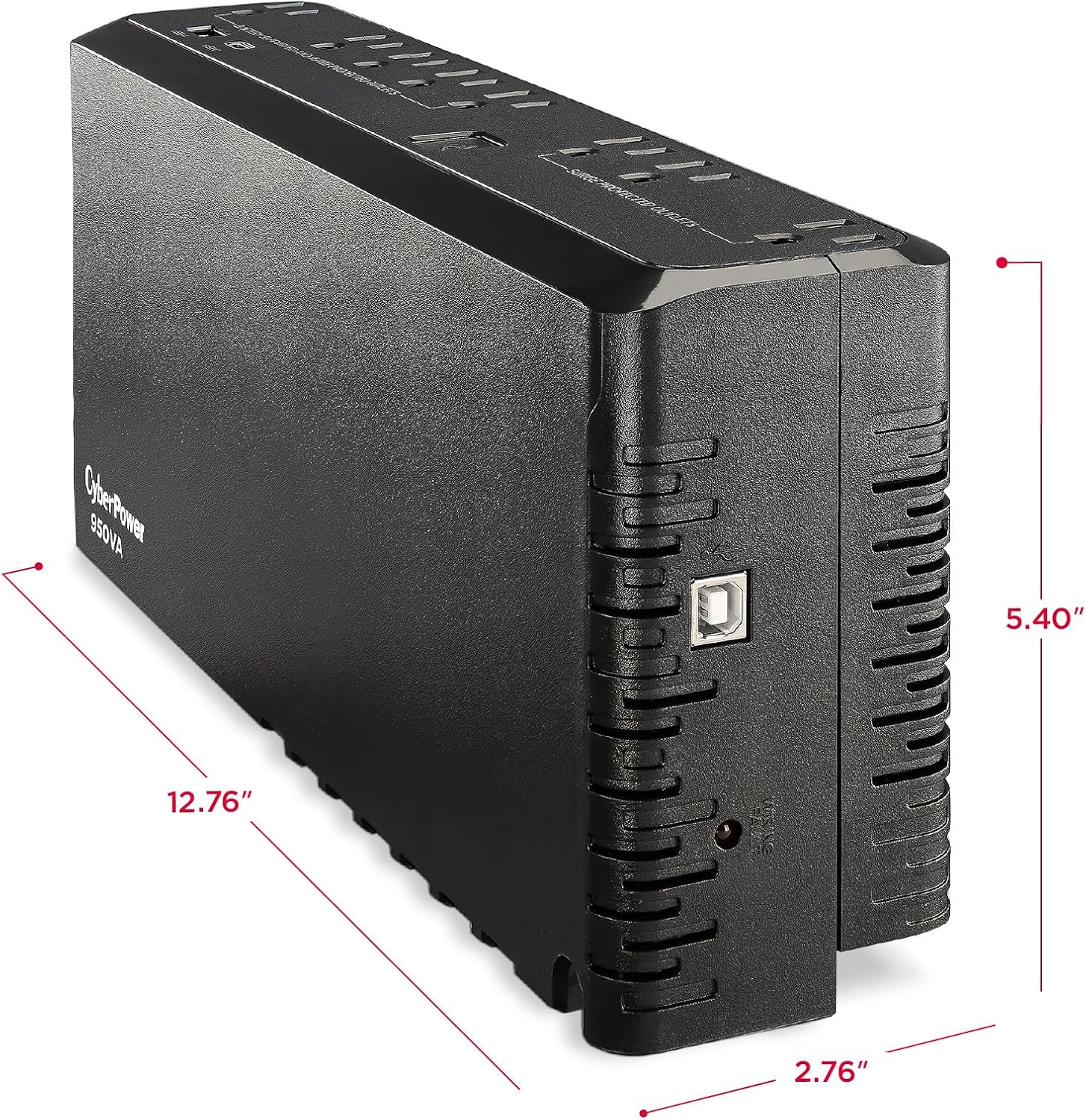 SL950U Standby UPS Battery Backup and Surge Protector | 950VA/510W, 8 Outlets, USB Charge Ports, Slim Profile, UL