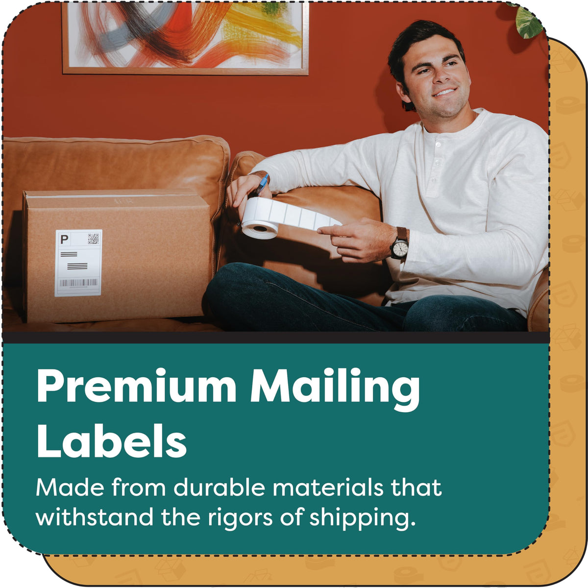 2" X 2" Square Direct Thermal Printer Labels (700 Count, 1 Roll)