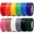 12 Pack 1 in x 20 yd Rainbow Colored Duct Tape