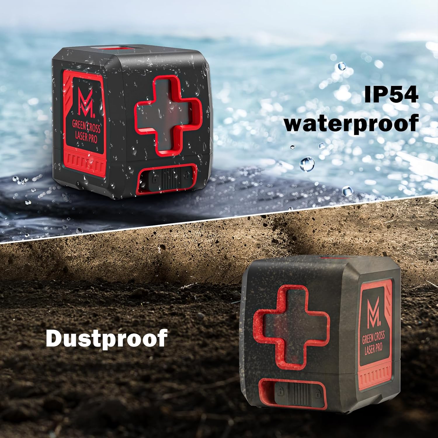 Self Leveling Laser Level 100ft, Green Cross Line with Tripod, 4 Brightness Modes & Pulse Function, Manual &