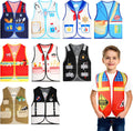 10 Pcs Kids Community Helper Dress Up Vest Career Cosplay Cloth Toddlers Occupation Pretend Play Costume (3-5 Years)