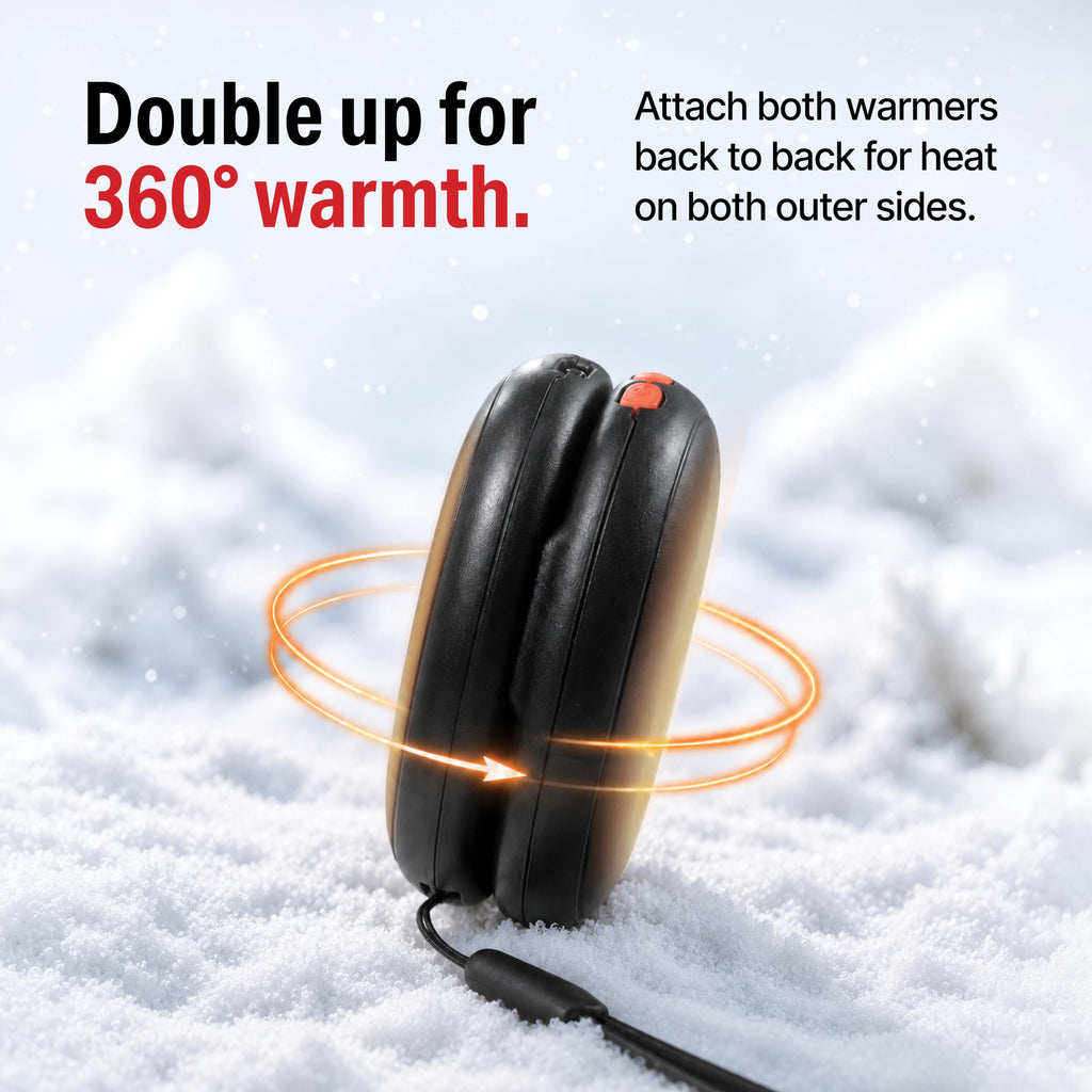 Rechargeable Hand Warmers, 2 Pack, Round Ultra Slim