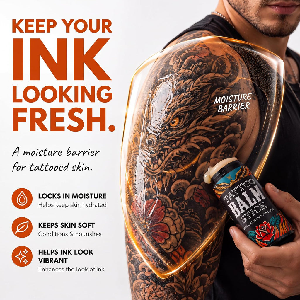 Tattoo Aftercare Balm Stick, Tattoo Balm & Tattoo Lotion for Skin