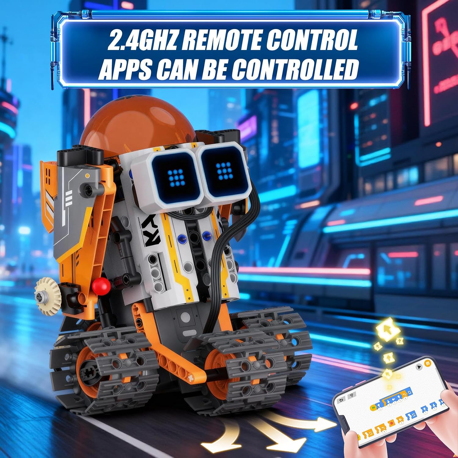 STEM Robotics Kit for Kids 8-12, APP & Remote Control Robot Building Kits | 5 in 1 RC & Programming Space Robot with