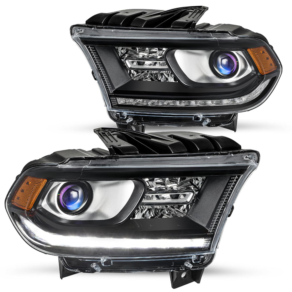 Headlight Assembly Compatible with 2016-2020 Dodge Durango
