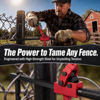 1 Pc Chain Link Fence Stretcher Tool, Ratcheting Wire Tightener Puller, 1.7''-9'' Tension Range, Tilted Base Hooked