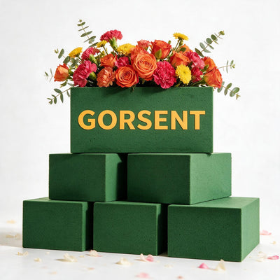 6-Pack Floral Foam Blocks, 5.5x3.1x2 in, Wet & Dry Styrofoam for Flowers