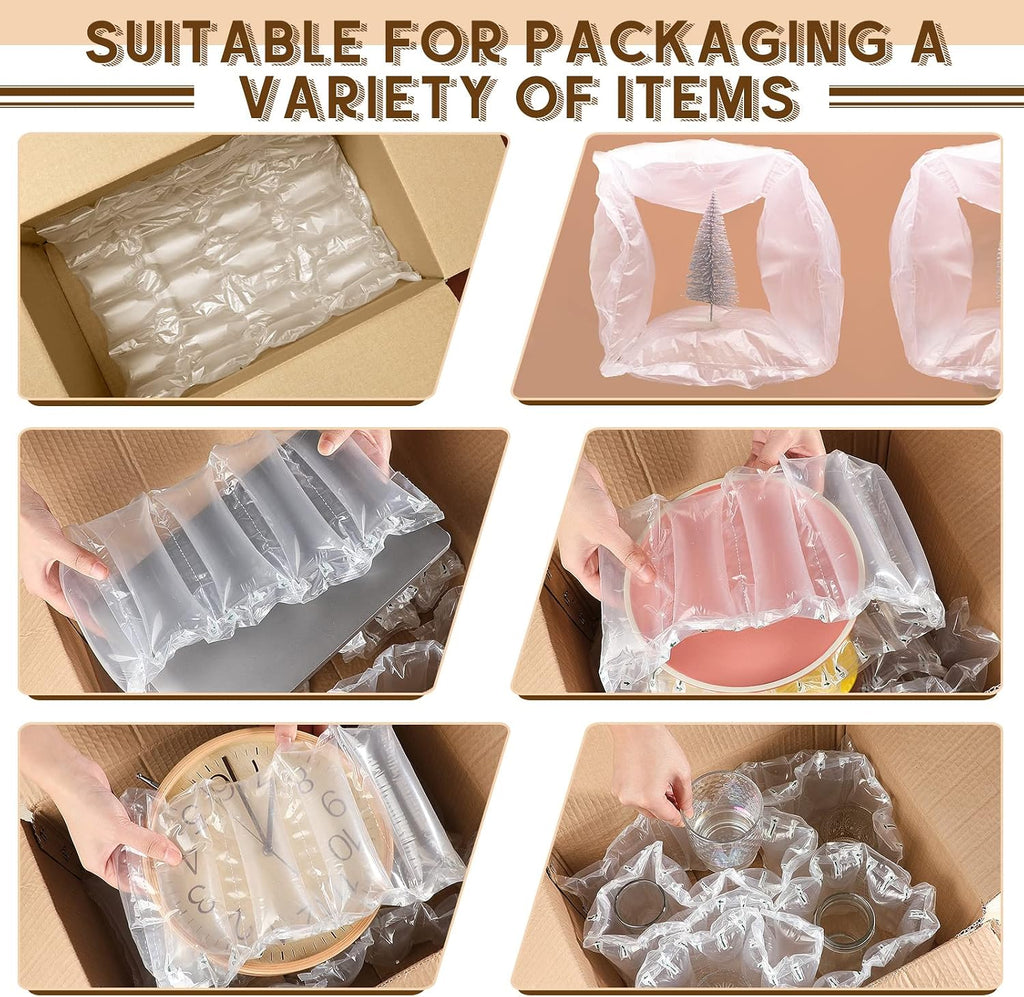500 Count Air Pillows for Shipping with Hand Pump, 4" x 8"