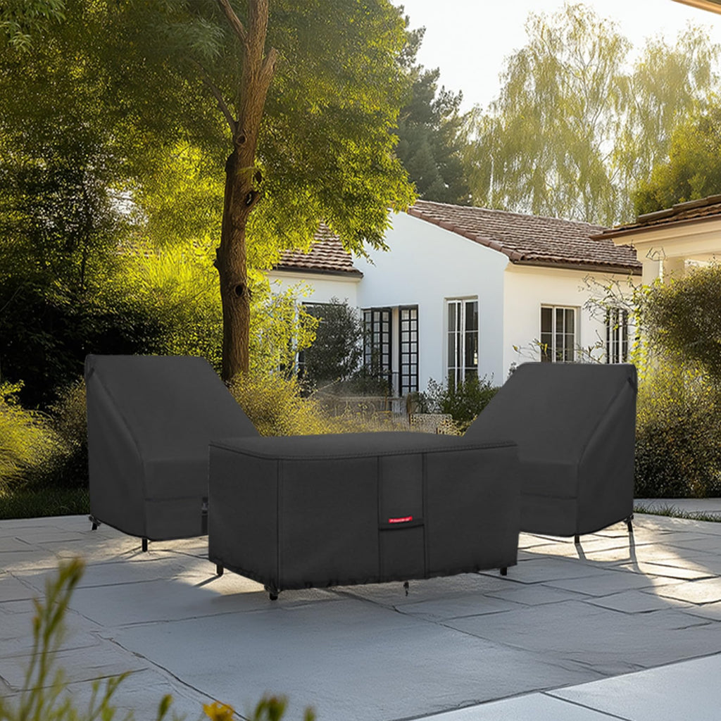600D Rectangular Fire Pit Table Cover 44 x 26 inch, Black