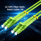 OM5 LC to LC Multimode Fiber Patch Cable 1m/3ft Duplex LSZH