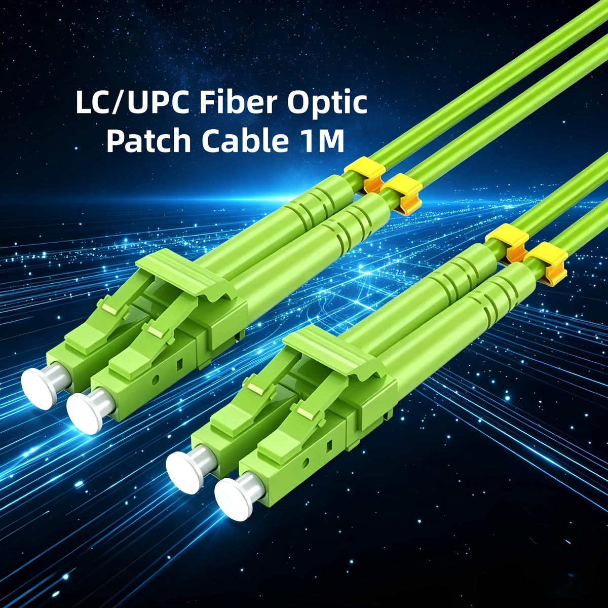 OM5 LC to LC Multimode Fiber Patch Cable 1m/3ft Duplex LSZH