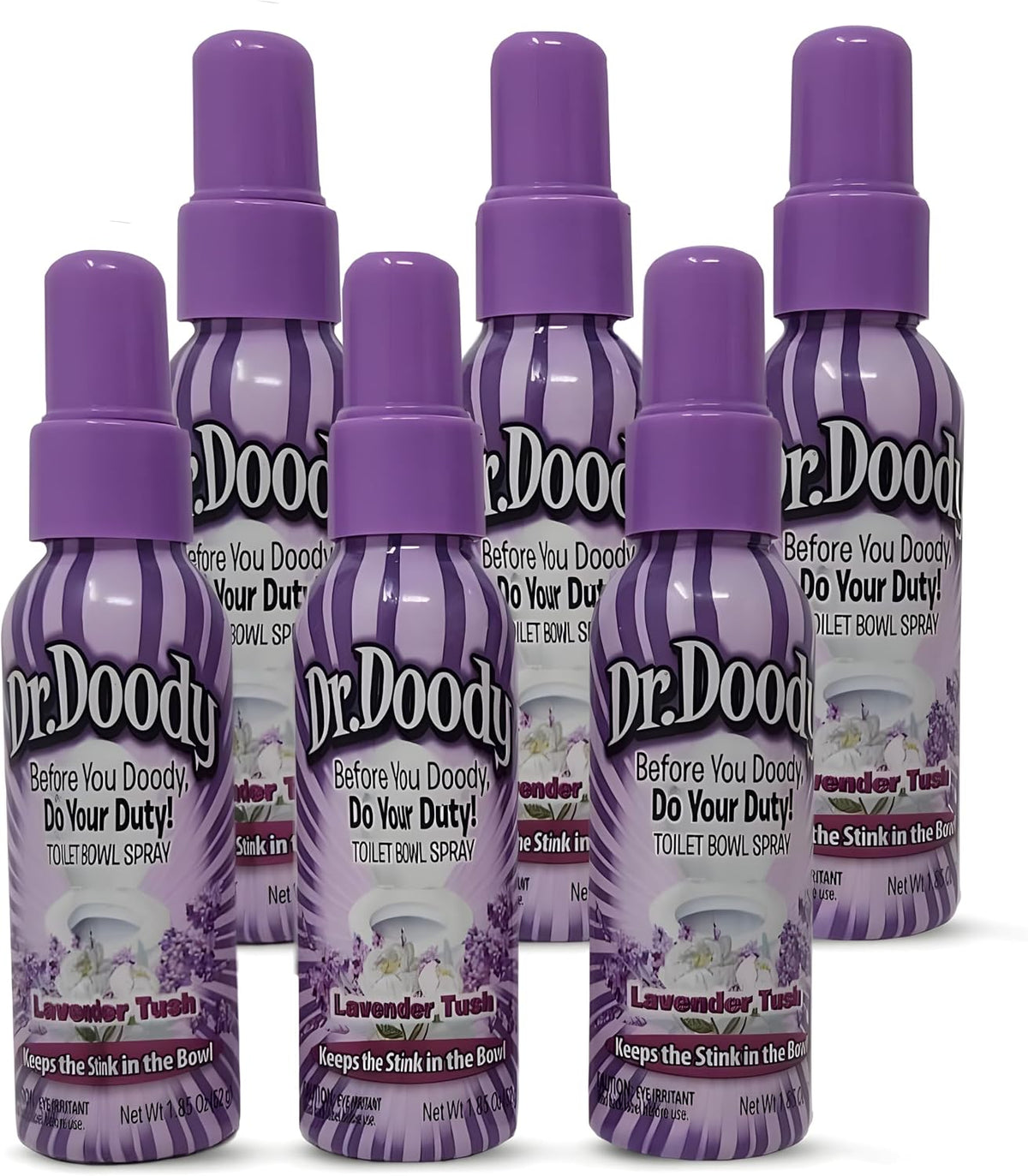 Freshening Toilet Spray, Lavender Tush, 1.85 Fluid Ounce, 5 Count