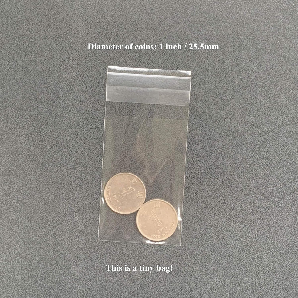Tiny Crystal Clear Adhesive Cello Bags 2x3 in, 900 Count