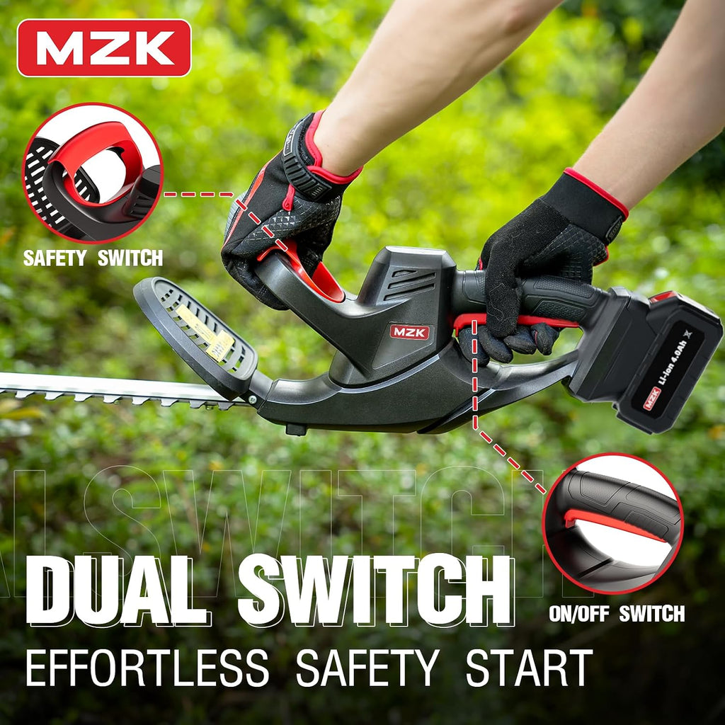 20V 22-Inch Cordless Hedge Trimmer, Bush & Shrub Cutter | Lightweight handheld hedge cutter for trimming bushes