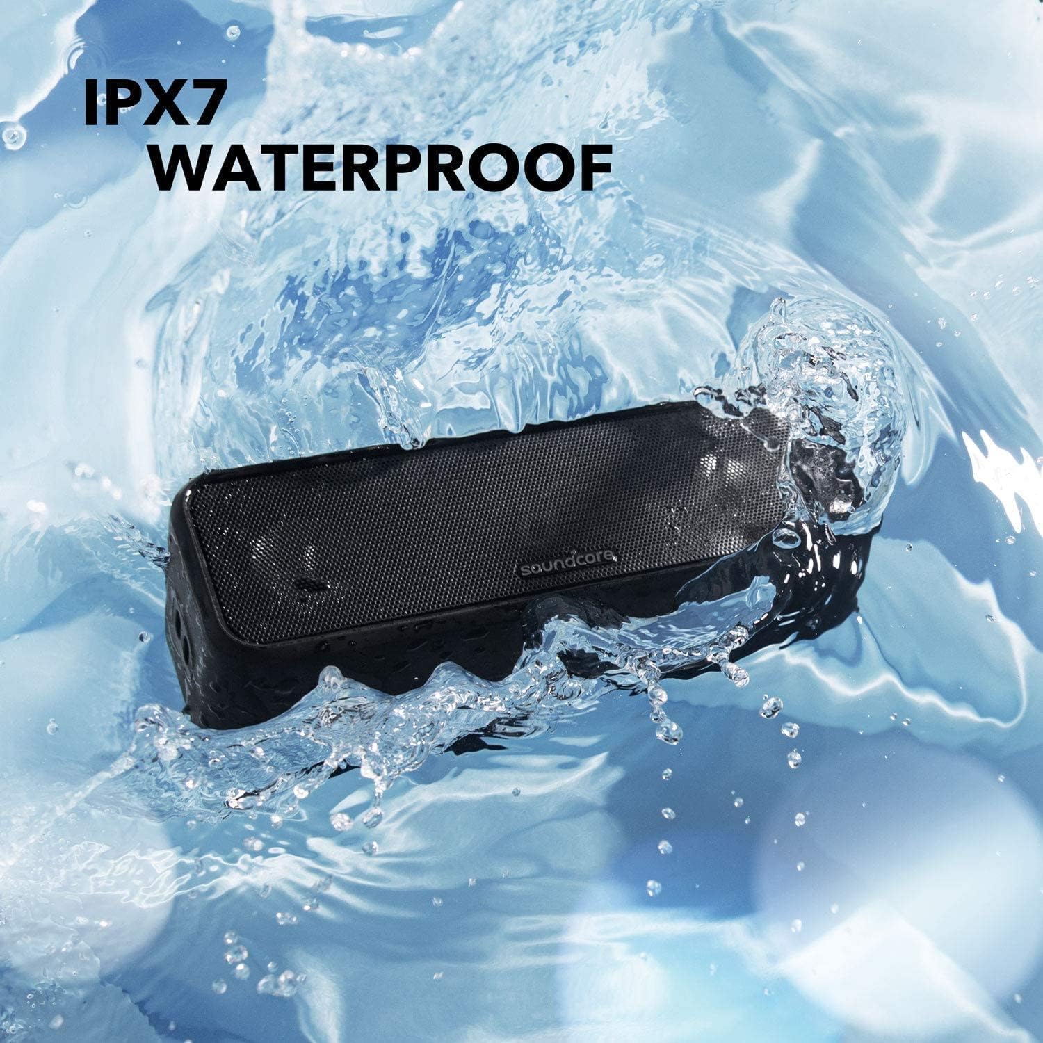 Anker 3 Portable Bluetooth Speaker - Wireless, IPX7 Waterproof, 24H Playtime, Pure Titanium Diaphragm Drivers