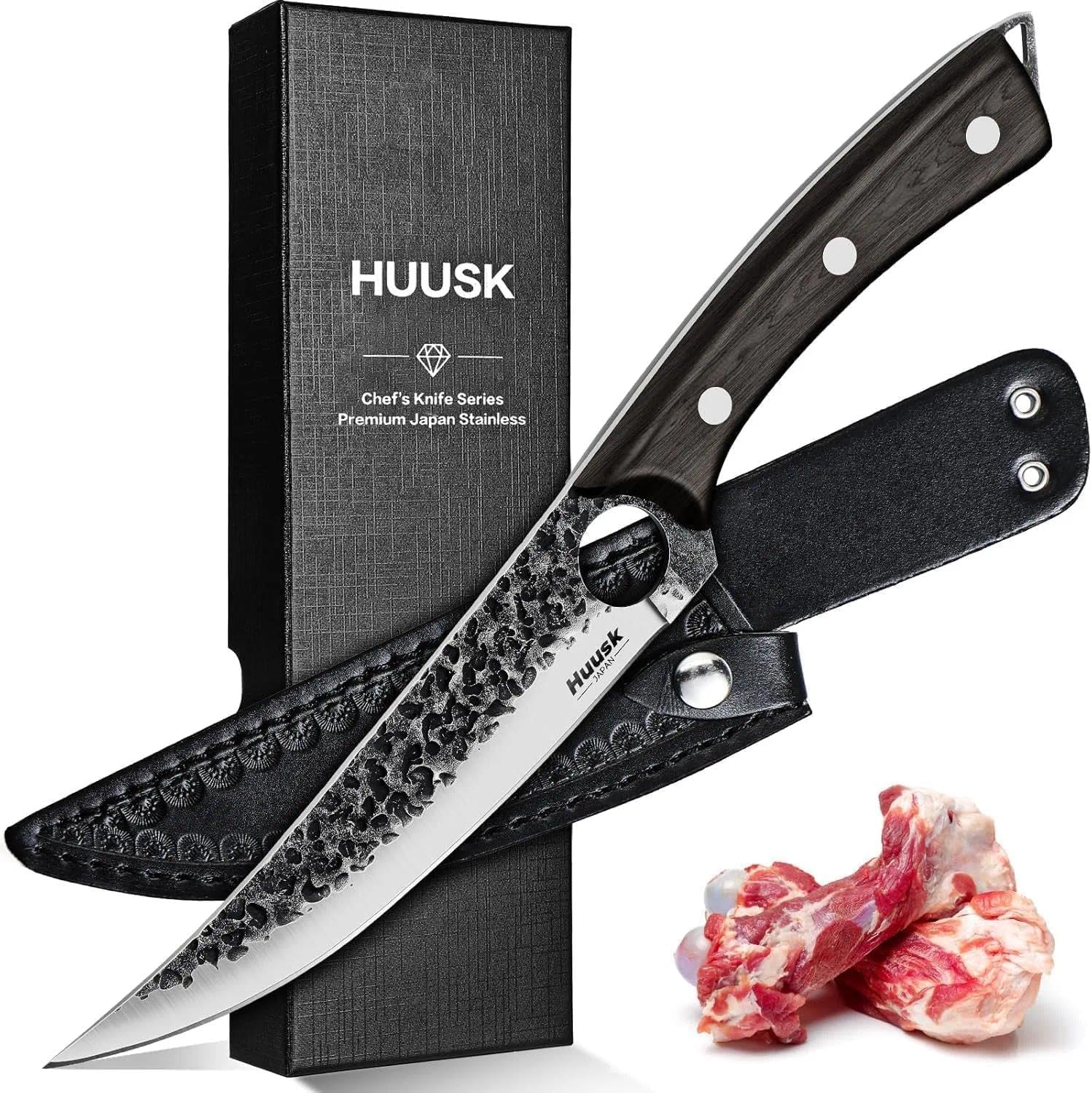 Viking Boning Knife 6 inch, Japanese Boning Knives for Meat Cutting