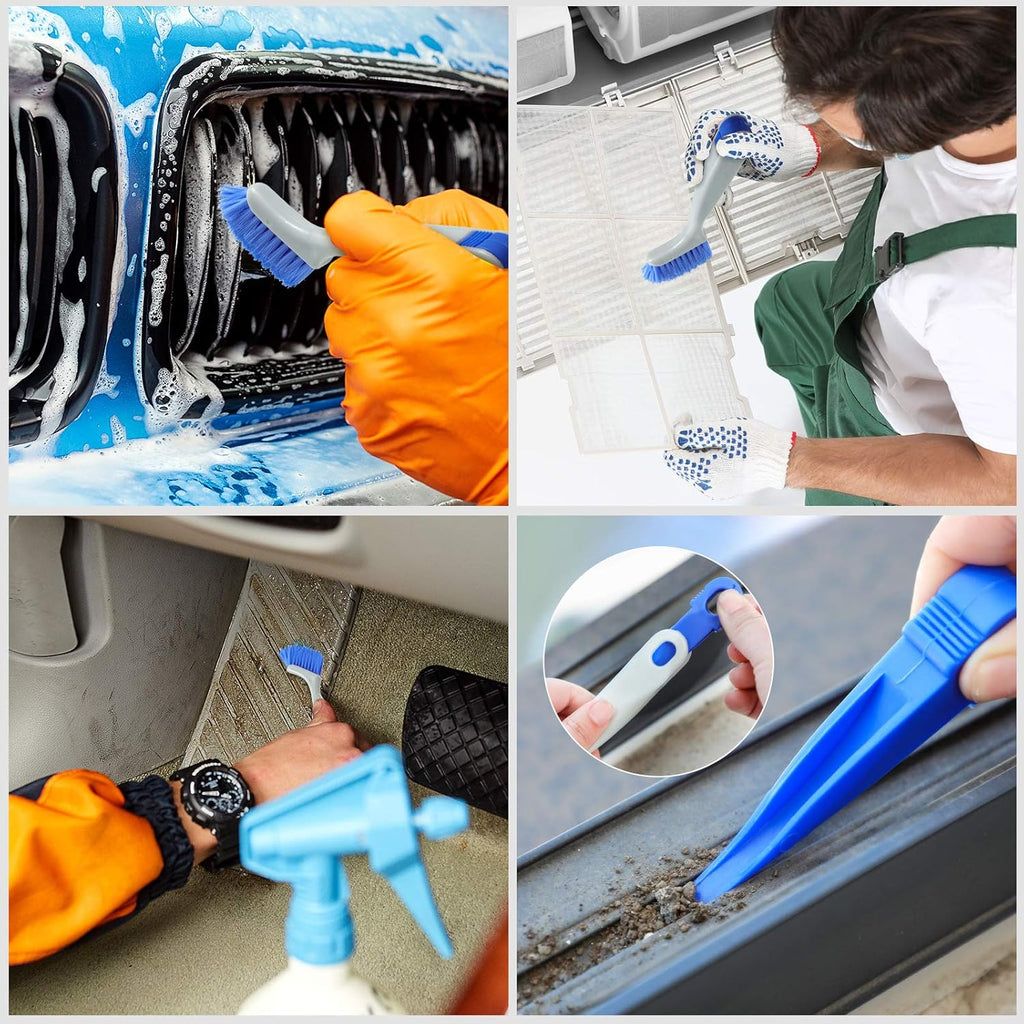 4 Pieces Cleaning Brush Sets Small Scrub Brush Household Use for Cleaning Bottle Sink Kitchen Sink Corner Dish Edge