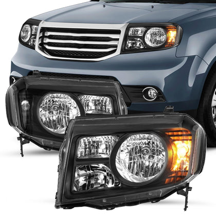 For 2009-2011 Honda Pilot [Halogen Type] Headlight Headlamp Assembly