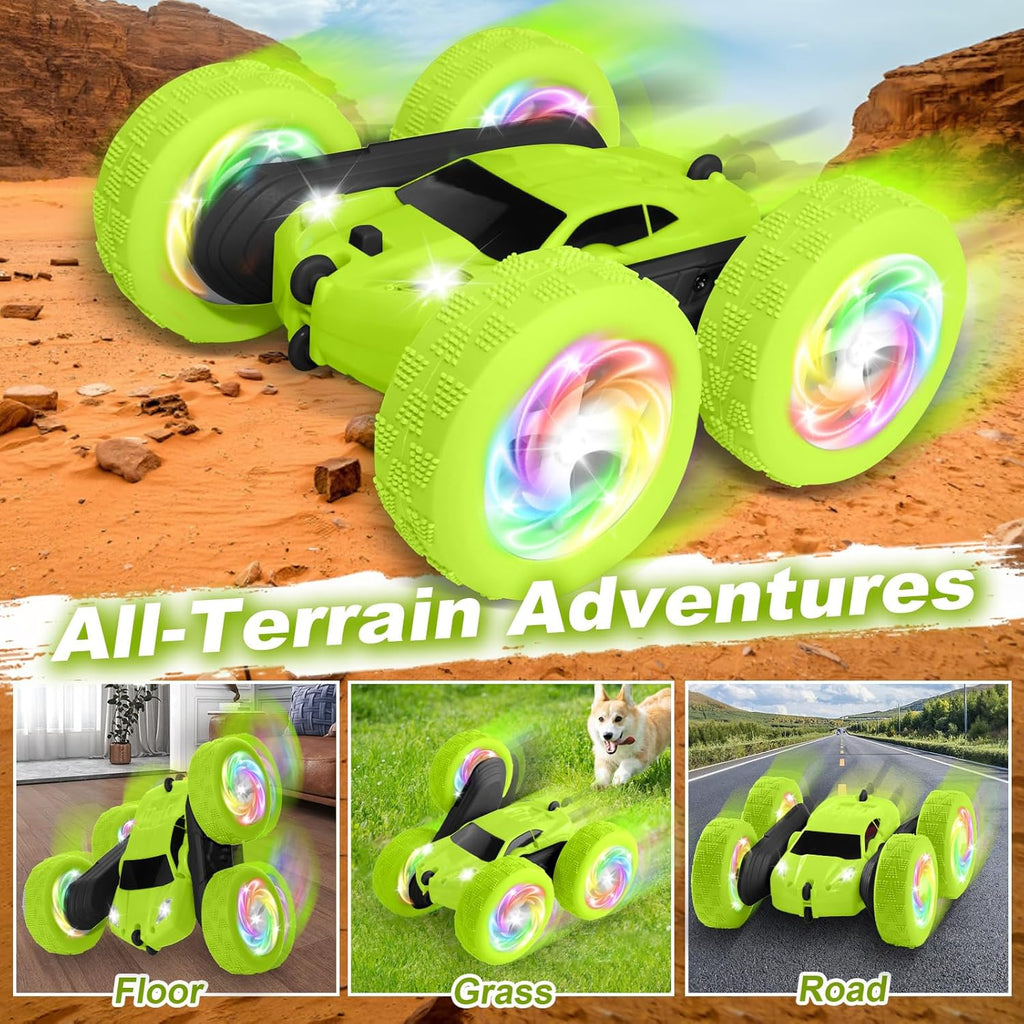 Remote Control Car, Stunt RC Cars, 2.4GHz Double Sided 360° Flips RC Crawler, Outdoor Toys for Kids Ages 4-8