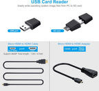 Miuzei Case for Raspberry Pi 4 with Fan, USB-C Power Supply 4 Pcs Heatsinks