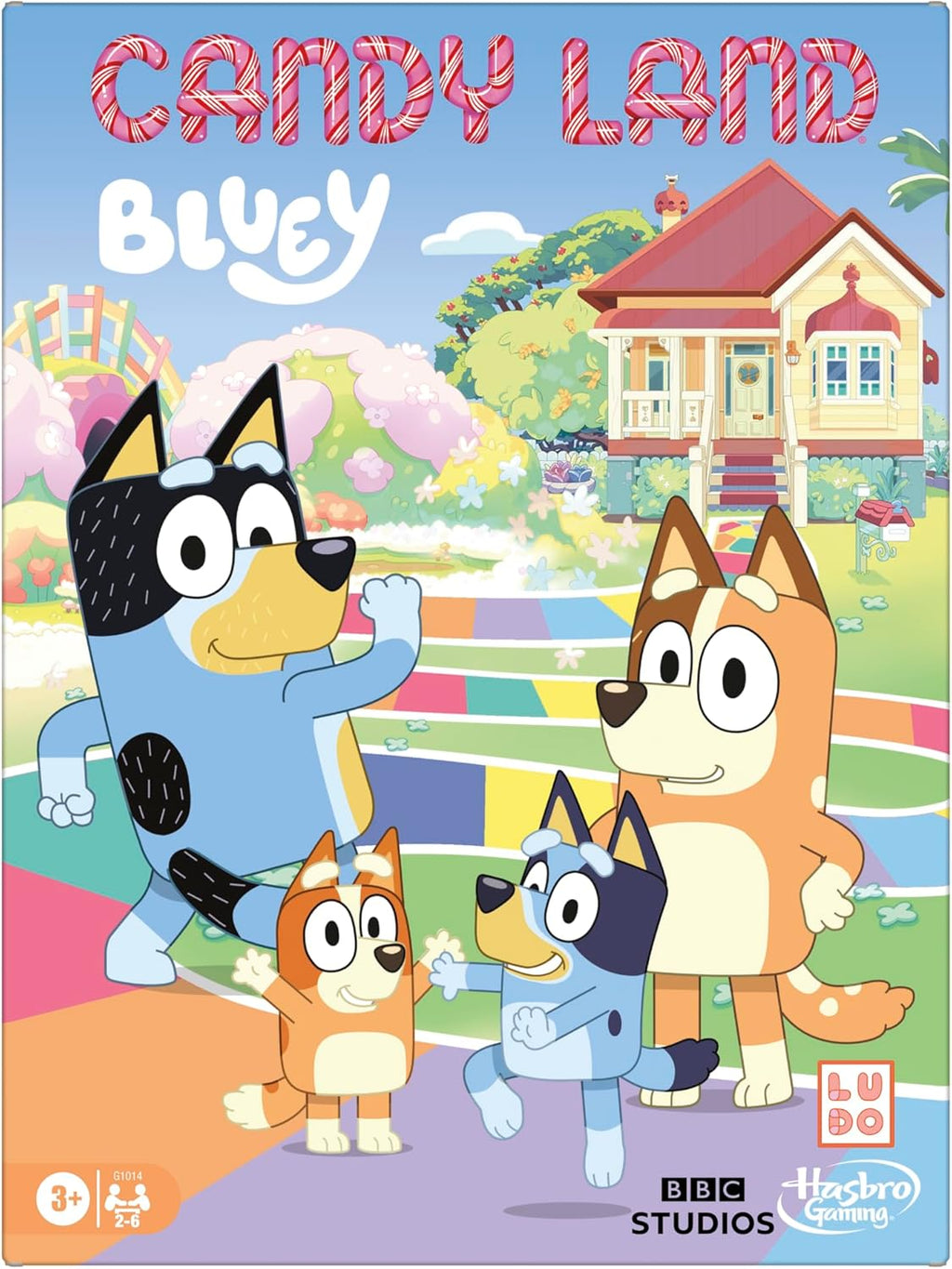 Hasbro Gaming Candy Land Bluey Edition Board Game | Ages 3 and Up | 2-6 Players | Play as Dad, Mum, Bluey, Bingo