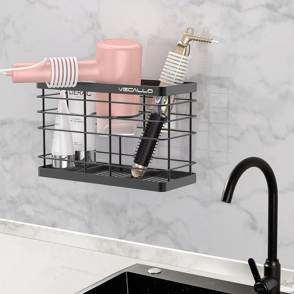 Hair Dryer Holder - Hair Tool Organizer Wall Mount/Adhesive Blow Dryer Holder/Curling iron holder Cabinet Door