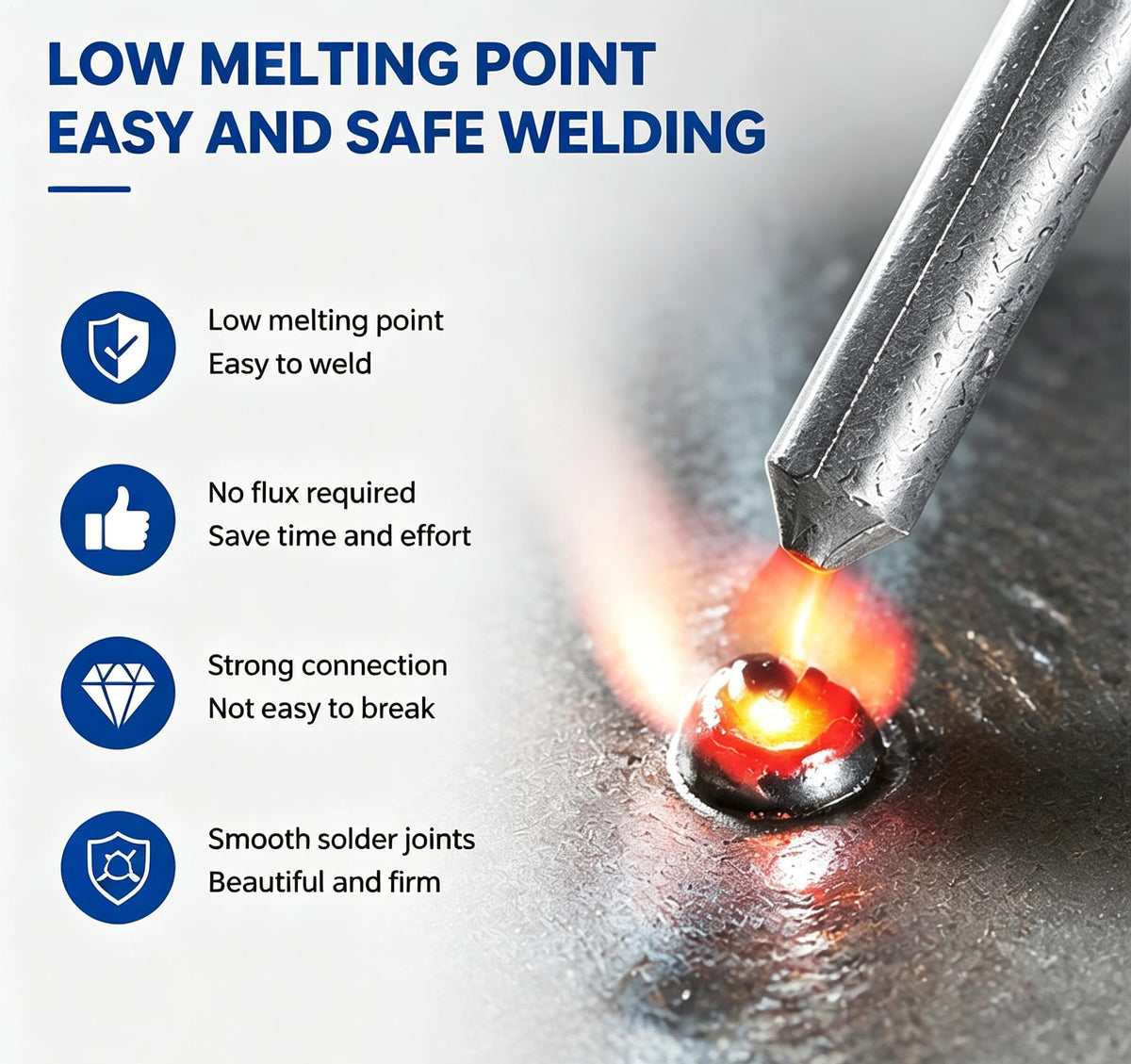 12Pcs Low Temperature Universal Welding Rod Sticks