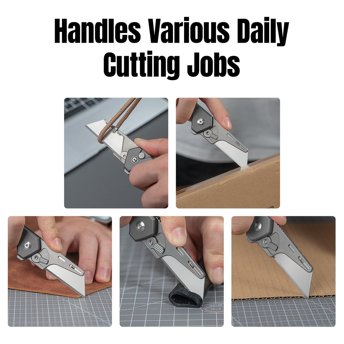 Folding Utility Knife Box Cutter, Quick Change Blade C24041F-4