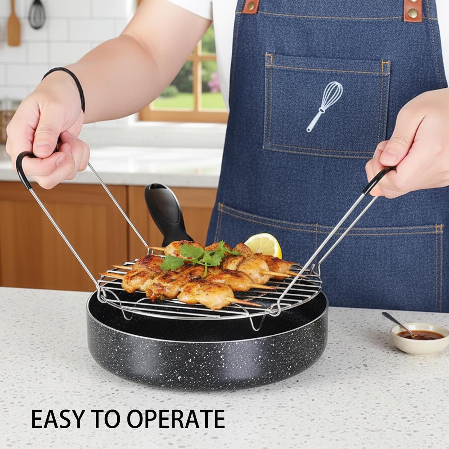 2‑Piece Canning Rack for Water Bath Canner, Instant Pot Trivet