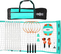 Outdoor Volleyball and Badminton Net with Carrying Bag Accessories Set and Adjustable Steel Poles Perfect for Parties