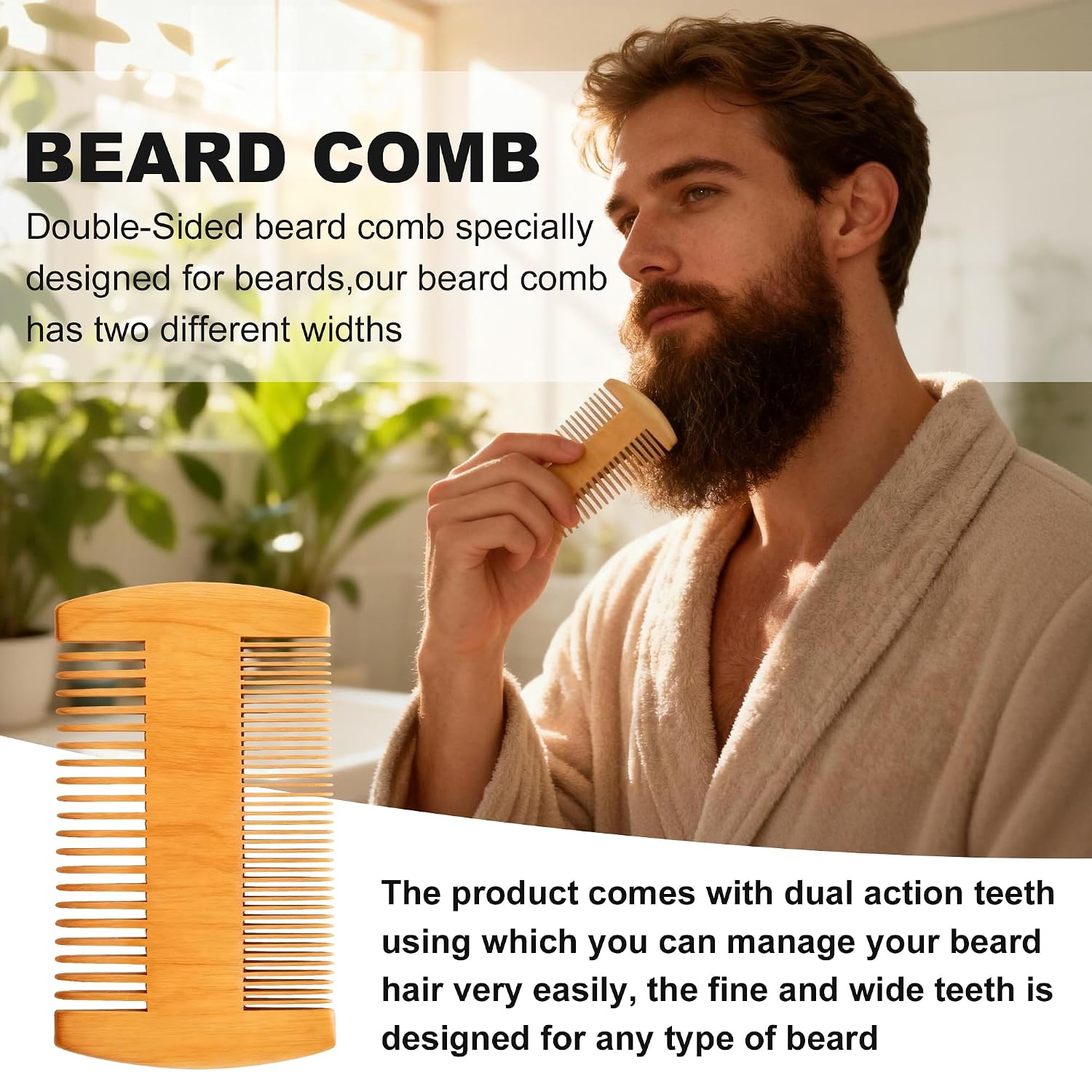 Beard Kit w/Natural Ingredients Beard Oil,Balm,Comb,Scissor | Guide e-Book,Christmas Stocking Stuffers Gifts Ideas