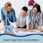 60 Sets Keychain Button Making Supplies, 25mm, Electroplating