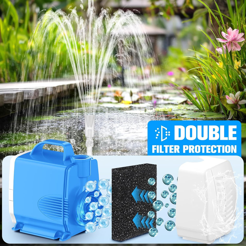 Submersible Pump|Pond Filter System Kit|Pond Filter Fountain