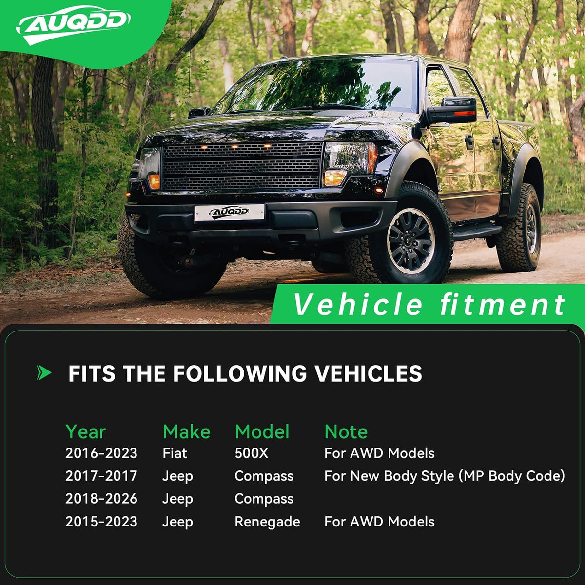 AUQDD 2Pc Suspension Front Lower Control Arm and Ball Joint Assembly Fit For 2015-2023 Je-ep Renegade w/AWD, 18-26 Compass /16-23 Fi-at 500X w/AWD (Replace # K623777 K623776 68429726AB 68429725AB)