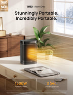 Space Heater, Portable Electric Heaters for Indoor Use wite ECO Mode