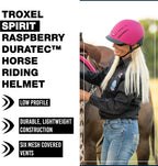 Spirit Duratec Full Coverage Horse Riding Helmet, Adjustable Fit