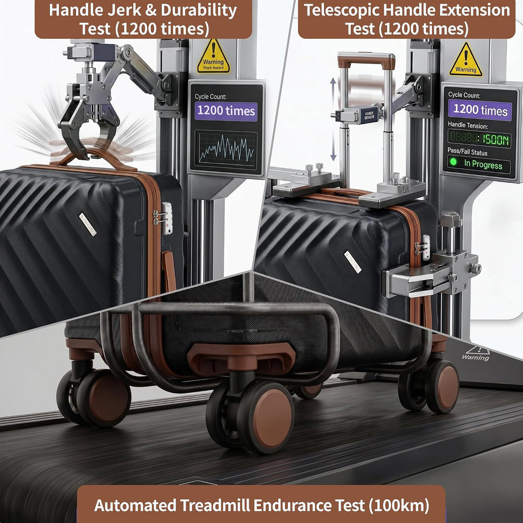 5 Piece Luggage Set Expandable Hardside, 20/24/28in Suitcases with Matching Travel Bags, 22x14x9 Airline Approved