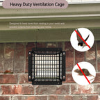 Bird Guard for Dryer Vent Cover Outside 4” Steel Rust Resistant 2 Pack