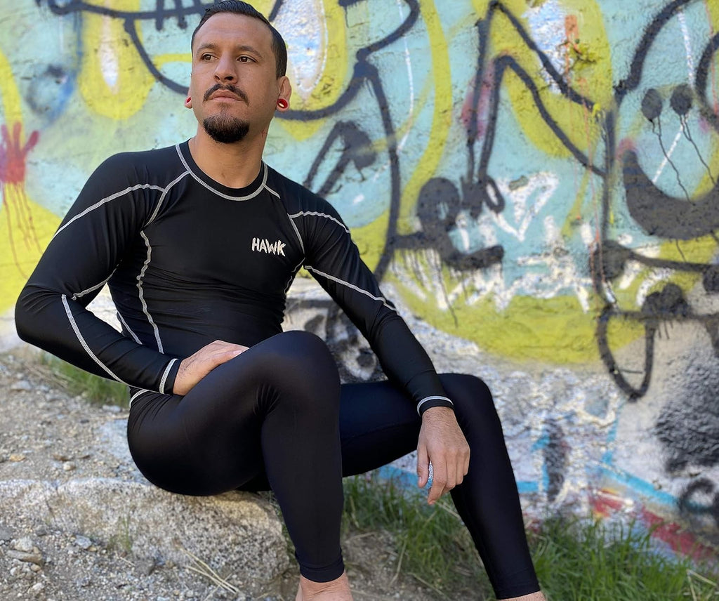 Mens Compression Pants Base Layer Running Workout Muay Thai Jiu Jitsu MMA BJJ Spats Leggings Tights for Men