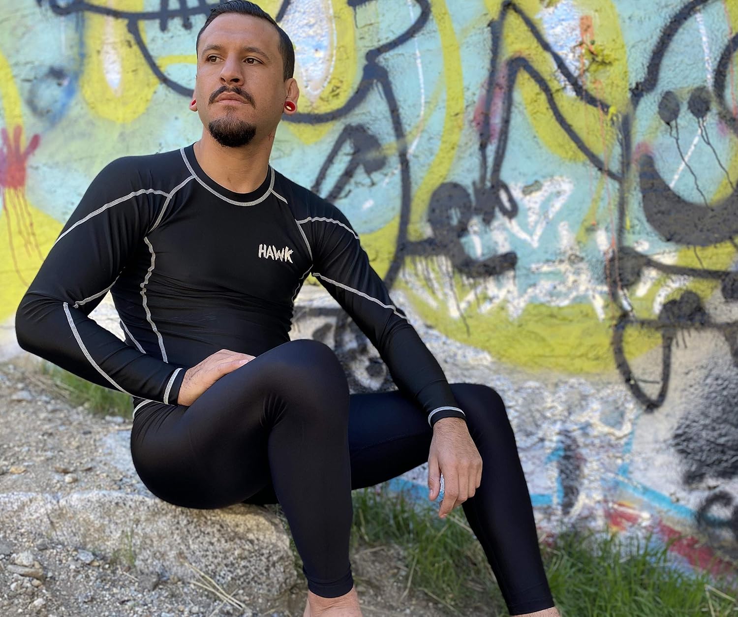 Mens Compression Pants Base Layer Running Workout Muay Thai Jiu Jitsu MMA BJJ Spats Leggings Tights for Men