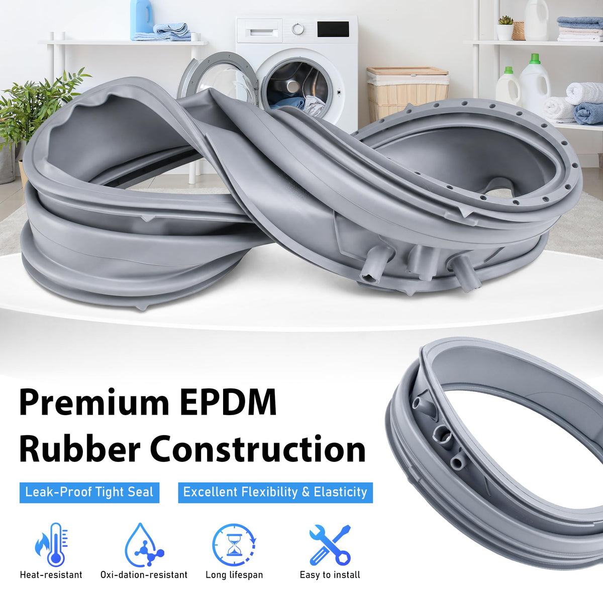 Washer Door Seal fit for Electrolux 5304505004 EFLS627UTT2 EFLS627UTT1