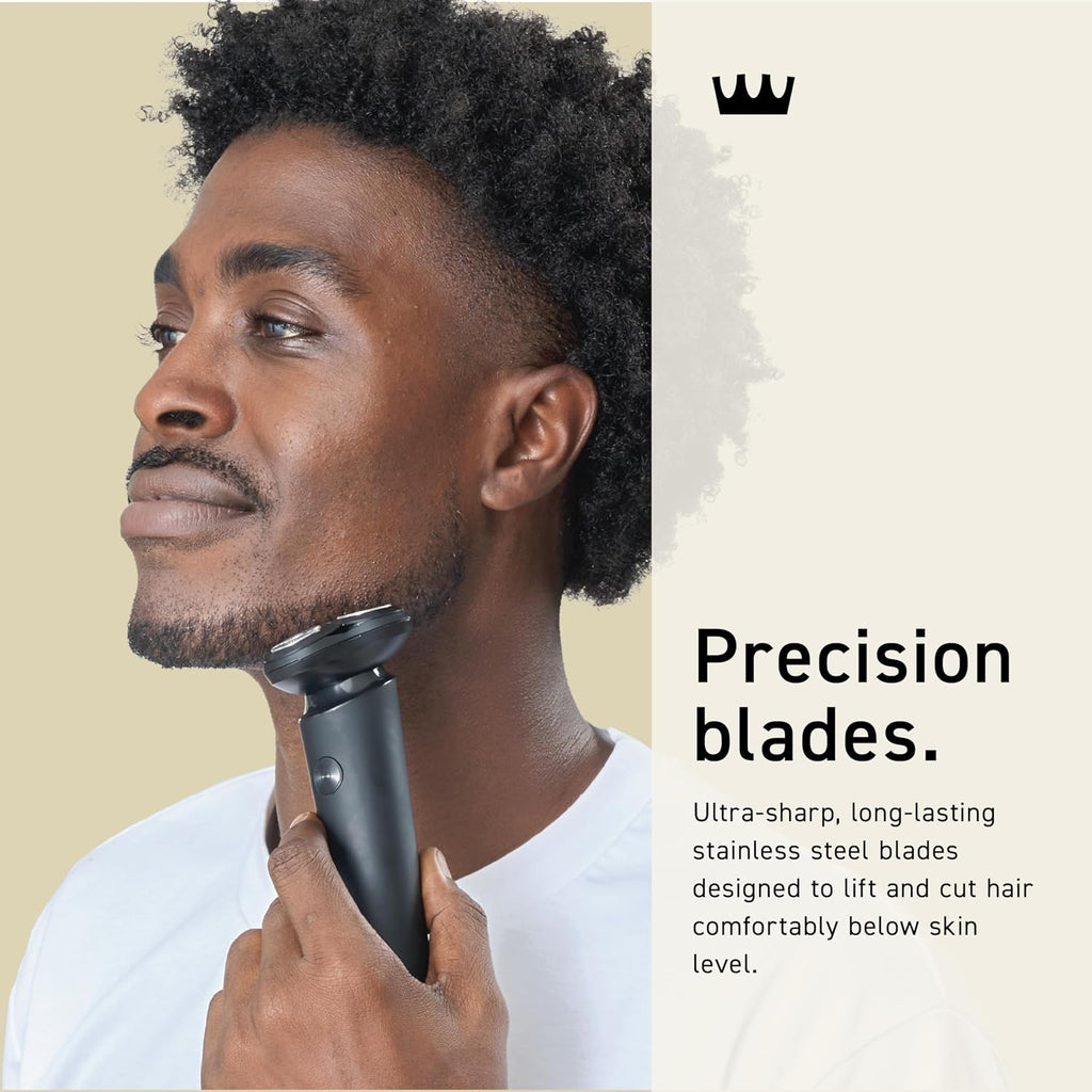 Foil Shaver for Men, USB-C Cordless Electric Razor, Multi-Foil Head | Multi-foil floating head, 2 speeds, magnetic