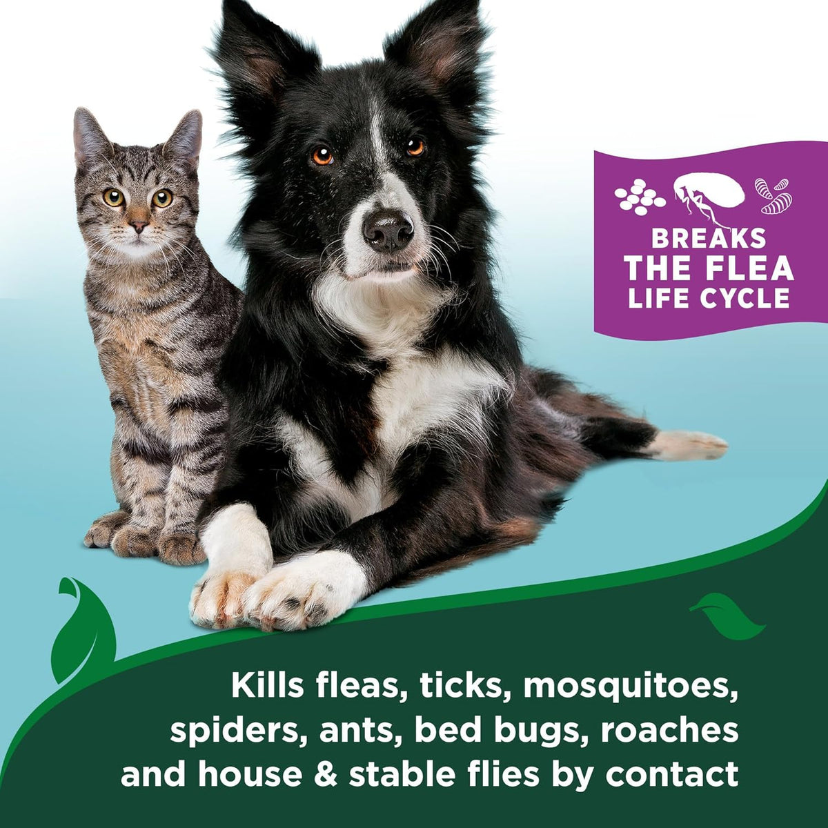 Waterless Flea & Tick Bath for Cats, Plant-Based, 8 oz