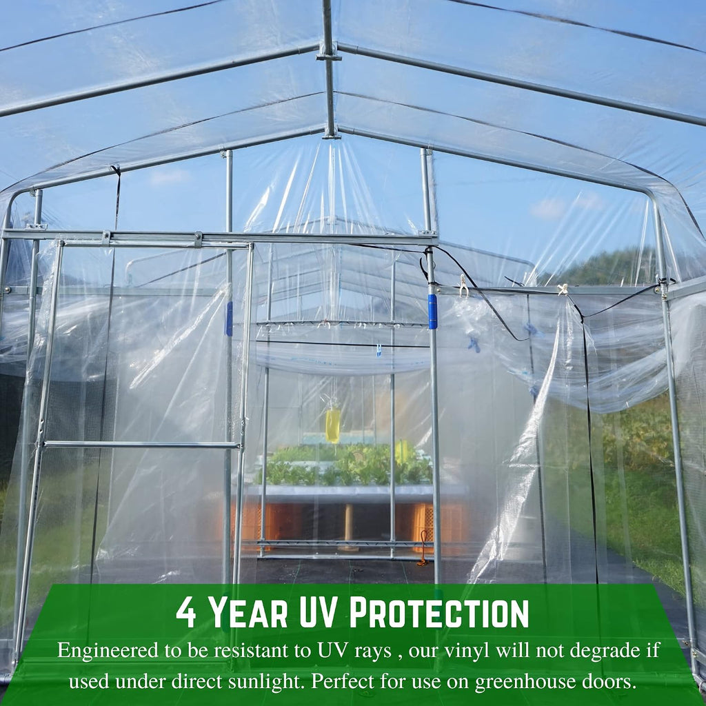 Clear Vinyl Sheeting - 15 Mil - (4'6" x 3.5') - Vinyl Plastic Sheeting